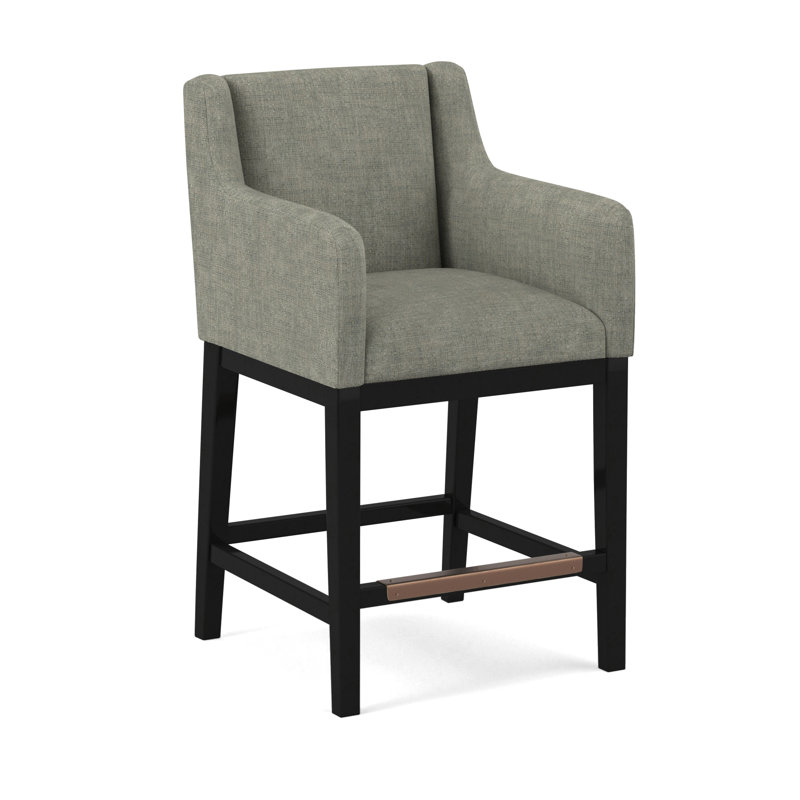 Upholstered Stool, 61471-61, Black