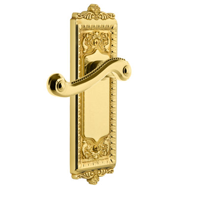 Grandeur Windsor Plate Privacy with Newport Lever