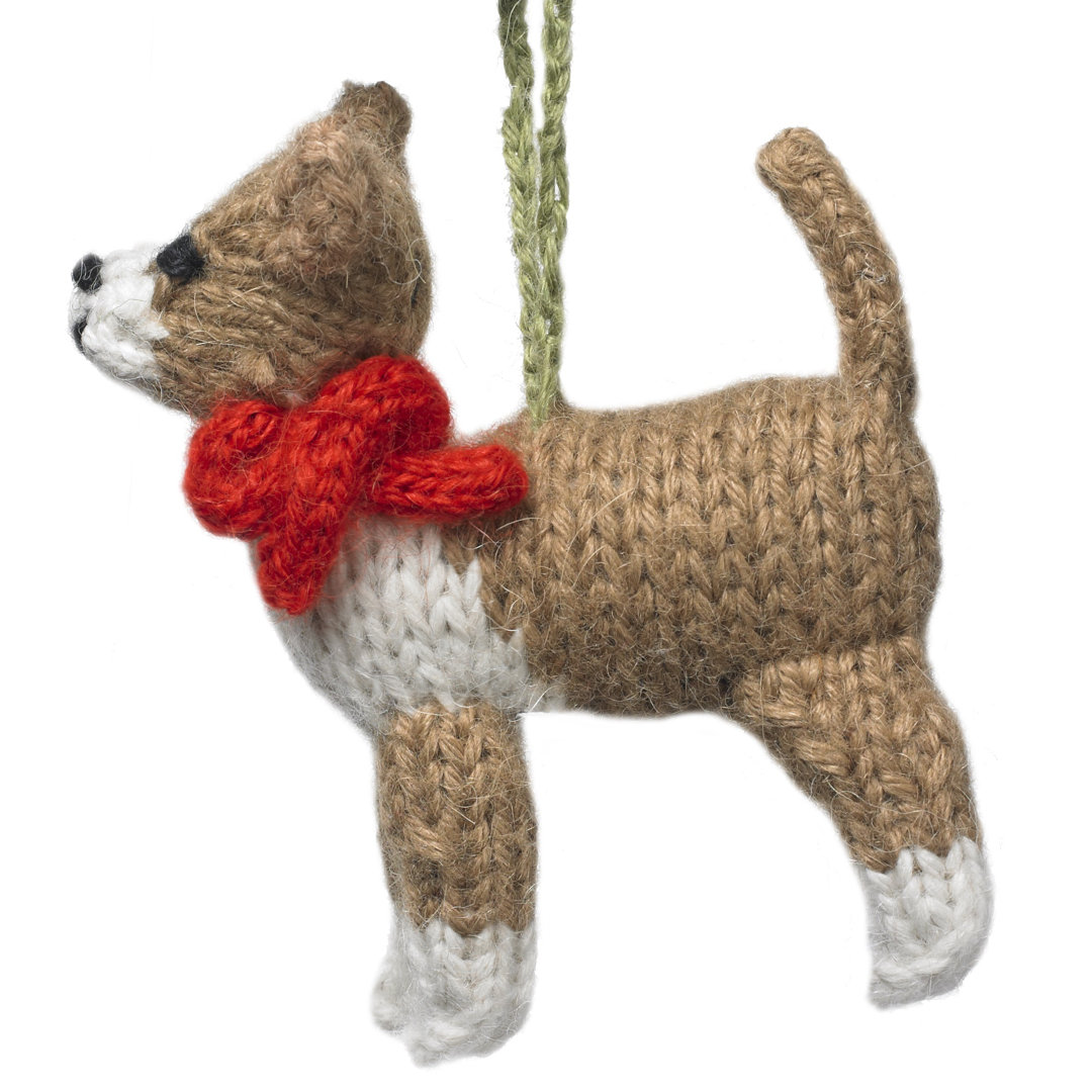 Chihuahua Dog Hand Knit Christmas Ornament Arcadia Home
