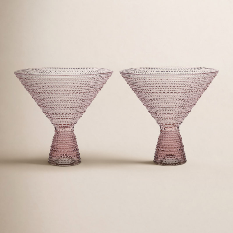 Jupiter Martini Glass, Pink
