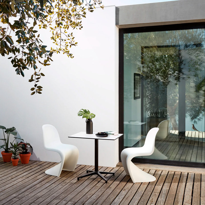 Chaise d'appoint en S finition mate, 2, White