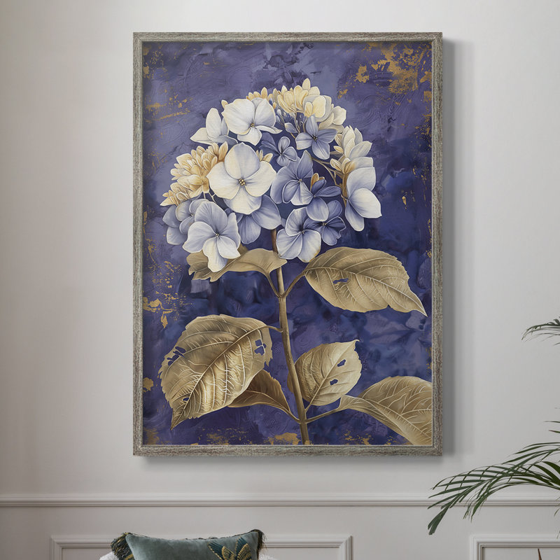 Reproduction encadrée FLORAL Series CCXL - bois massif, H 30 po x l 24 po