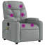 Fauteuil de massage inclinable gris clair-130051960