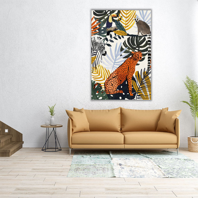 Jungle Jumble I - reproduction d'art sur toile, 48 po x 32 po
