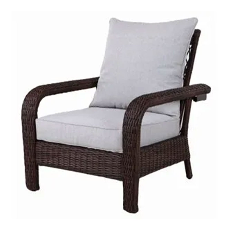 Brancon Steel Outdoor Dining Armchair with Cushions