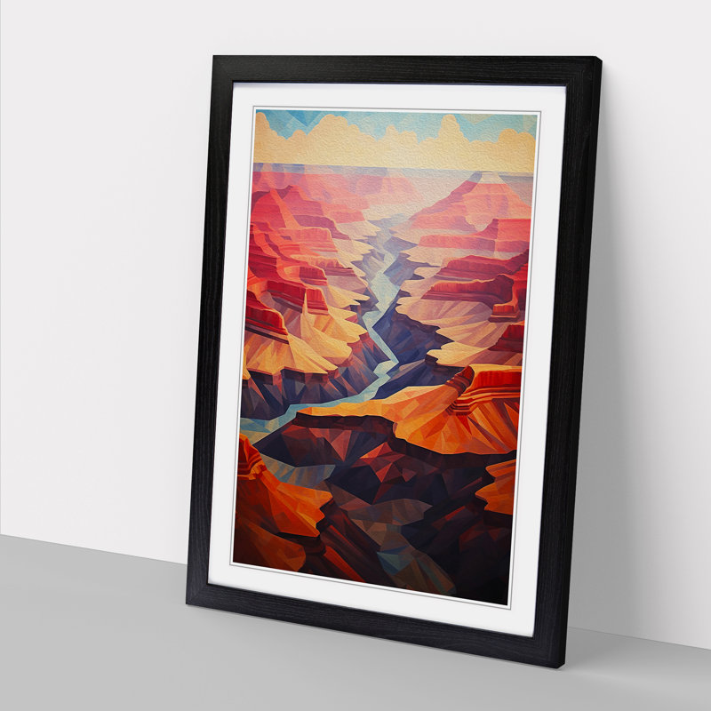 Grand Canyon Geometric - Framed Print