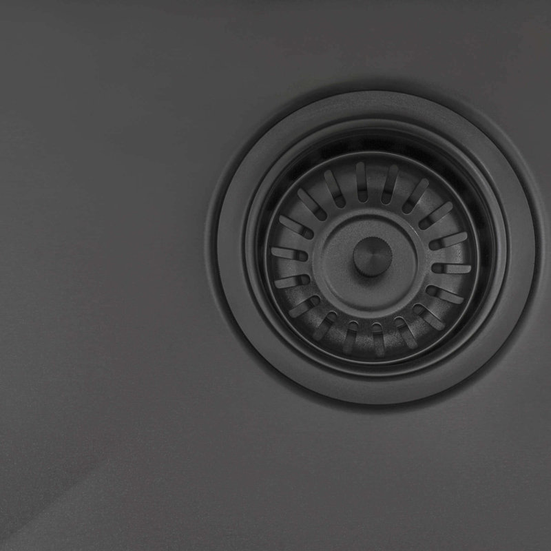 Ruvati 27-inch Undermount Stainless Steel Kitchen Sink 16 Gauge Single Bowl, Black