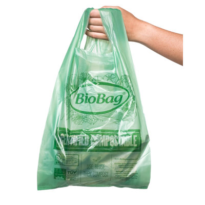 Grand sac compostable par Biobag (500 unités)