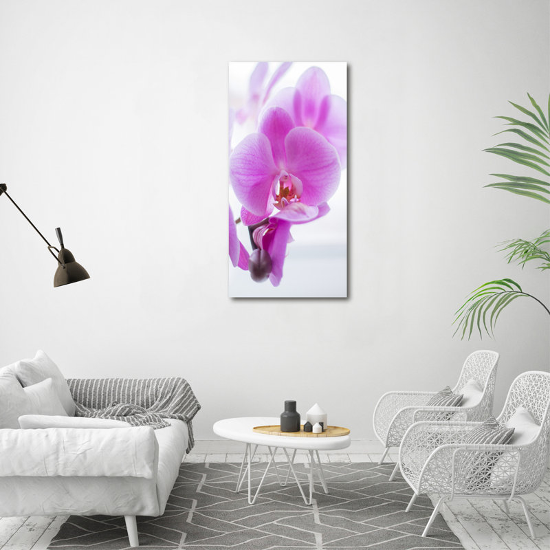 Pink Orchid - Wrapped Canvas Print