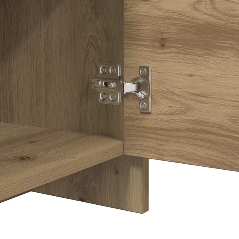 Bedside Cabinet 45 X 34 X 44.5 Cm Engineered Wood, Old Wood