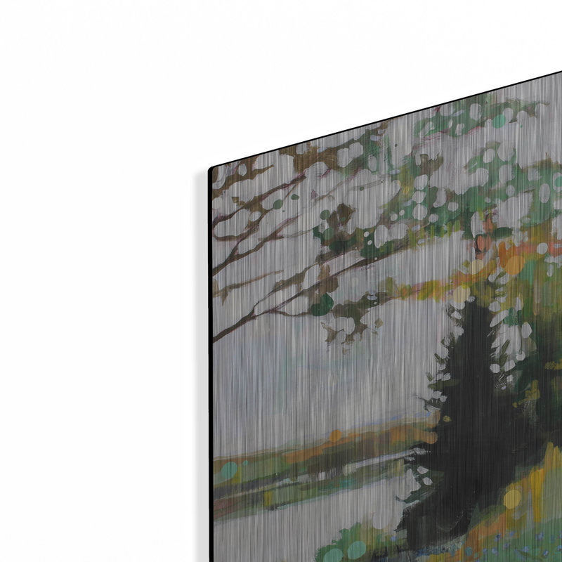 Art mural en métal luxueux «Star Splitter» par Adam Swanson, 36 po x 24 po, H 12 po x l 16 po