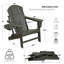  Chaise Adirondack pliante Cheryce en PEHD avec porte-gobelet-67149134