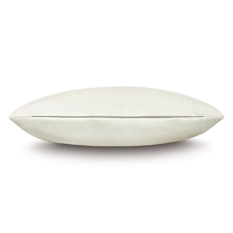Housse de coussin décoratif et insert Scarpa, H 11 po x l 21 po, Perle