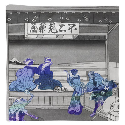 Serviette Katsushika Hokusai Yoshida at Tokaido