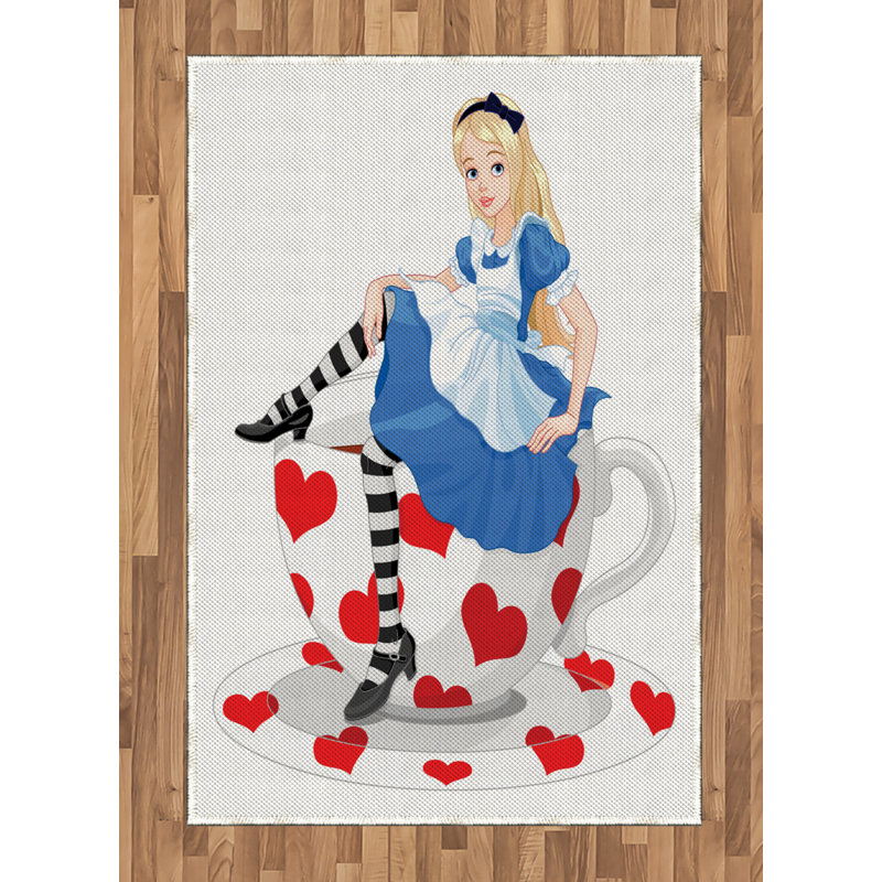 Tapis décoratif coloré en fibres de polyester à haute densité, Rectangle— 4 pi x 5 pi 8 po