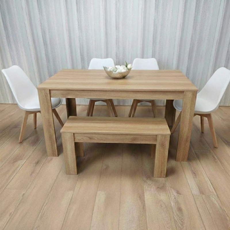 4 - Person Dining Set, H75 x L140 x W80 cm 
