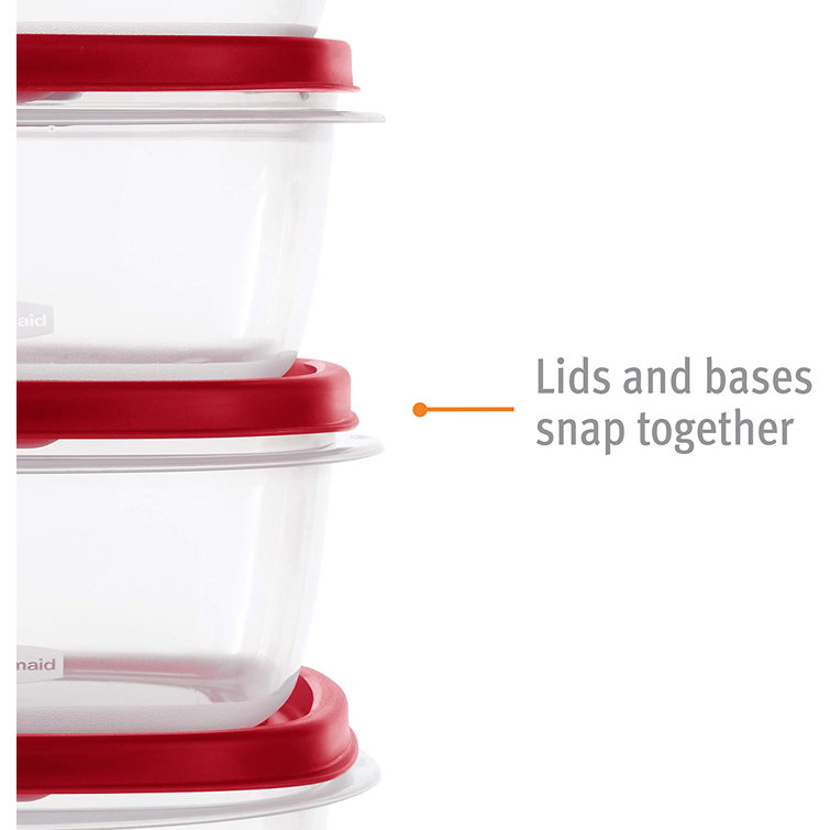ColorLife 60-Piece Food Storage Containers With Lids, Salad