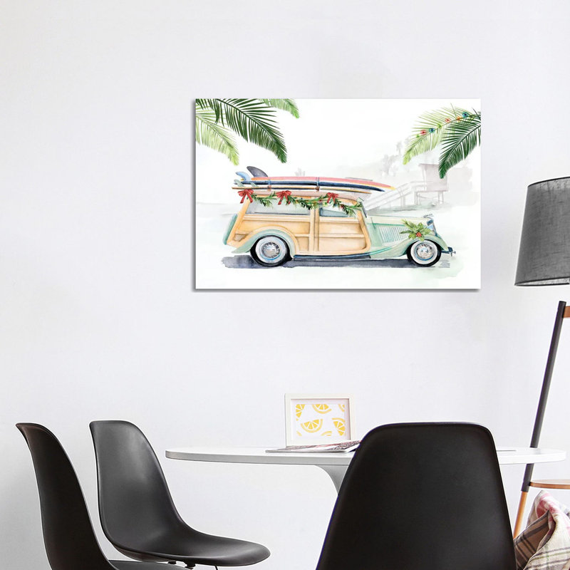 So Cali Christmas II 1 Piece Wrapped Canvas Painting, 66.04cm H x 101.6cm W x 1.91cm D