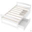 Lit plateforme simple avec deux tiroirs-12883077