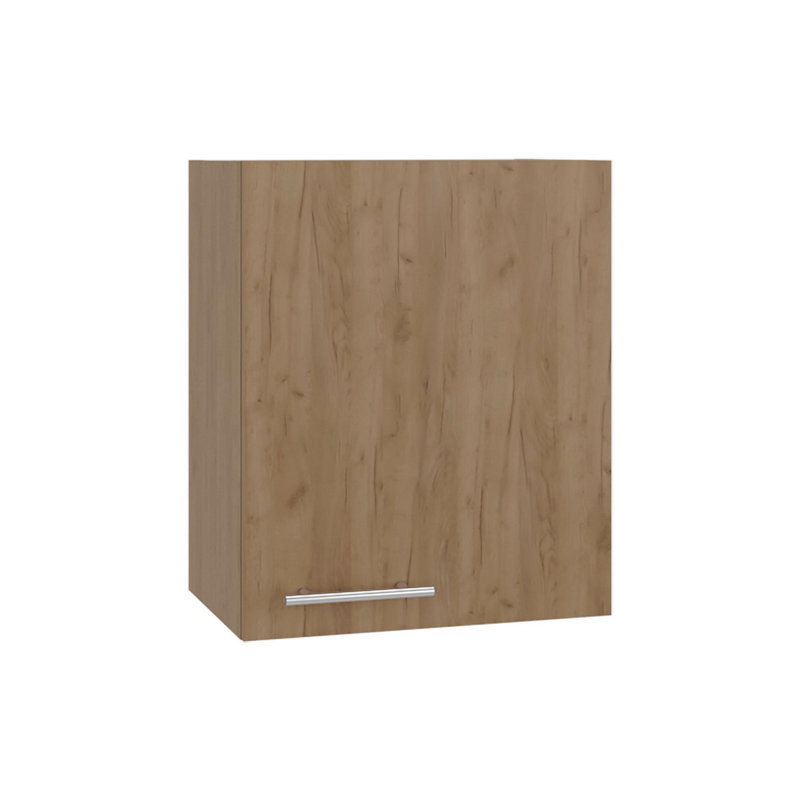 Natural Oak 1-Door Wall Cabinet, Oak