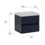 Meuble-lavabo simple 24,5 po avec plateau en marbre de culture 24,5 po-172485031