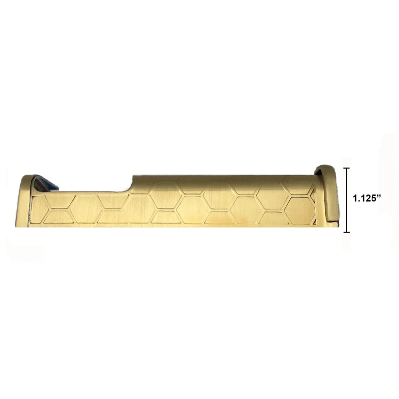 Housse de sonnette Honeycomb (compatible avec Ring 2nd Gen), Laiton satiné