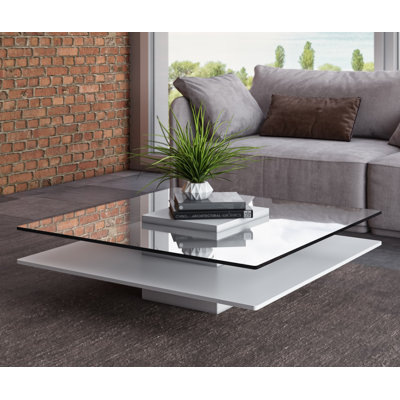 Table basse à piédestal avec rangement Artavis