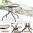 Melisa Patio Dining Set 5 Pieces, All Weather Outdoor Furniture W/30"X 30" Table and 4 Stackable PVC-coated polyester Chairs, Metal Table and Chairs for Patio, Lawn, Garden, Poolside, Backyard (Umbrella not Included)-117256717