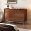 Armoire d'appoint en bois massif rouge-brun-1288540341