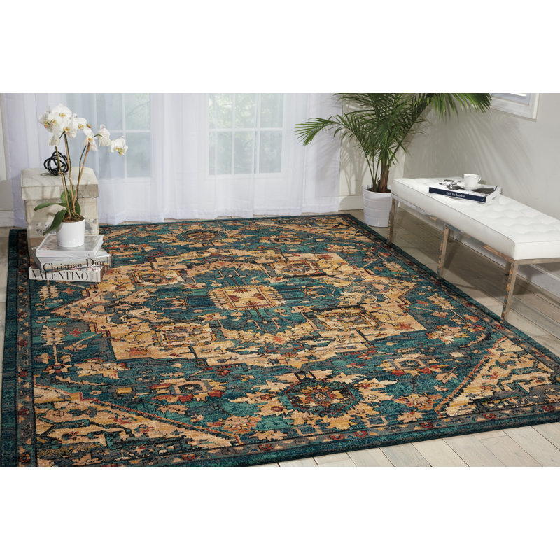 Floral Indoor Rug, Rectangle 8' x 10'6"