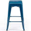 Stackable Metal Bar Stools Set of 2, Counter Height Bar Stools 24 Inches Industrial Bar Chairs Patio Stool, Backless Stool Indoor Outdoor Classroom Kitchen Stools Bar Chairs-875443008