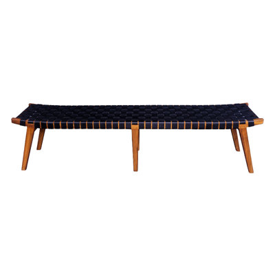 Meghanne Leather Upholstered Bench