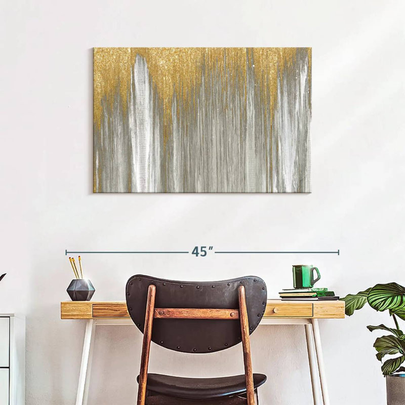 Avery Gold Falls, 24" H x 36" W