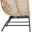 Solvane Patio PE Wicker & Stretch Rope Indoor/Outdoor Egg Lounge Chair With Cushion-582643439