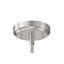Mini-luminaire suspendu 1 lumière en nickel brossé avec abat-jour cylindrique en verre transparent-81355175-116416145