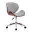 Chaise de bureau en similicuir avec base en chrome Bradford-33072940