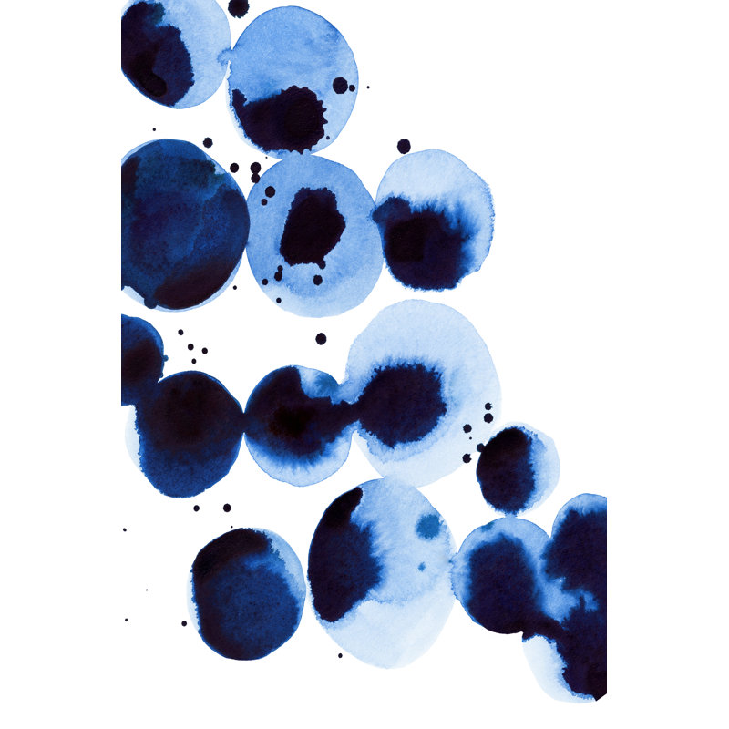 Blue Drops III by Annie Warren - Wrapped Canvas Print, 46cm H x 30cm W x 3.8cm D