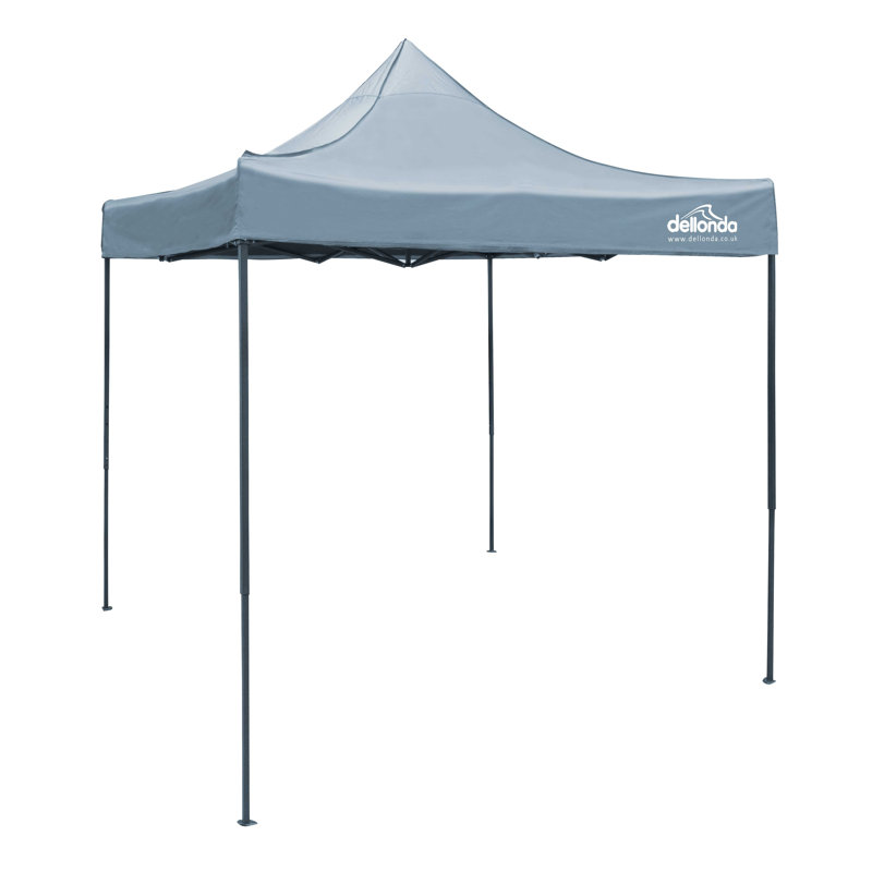 Premium 2m x 2m Steel Pop-Up Gazebo, Grey