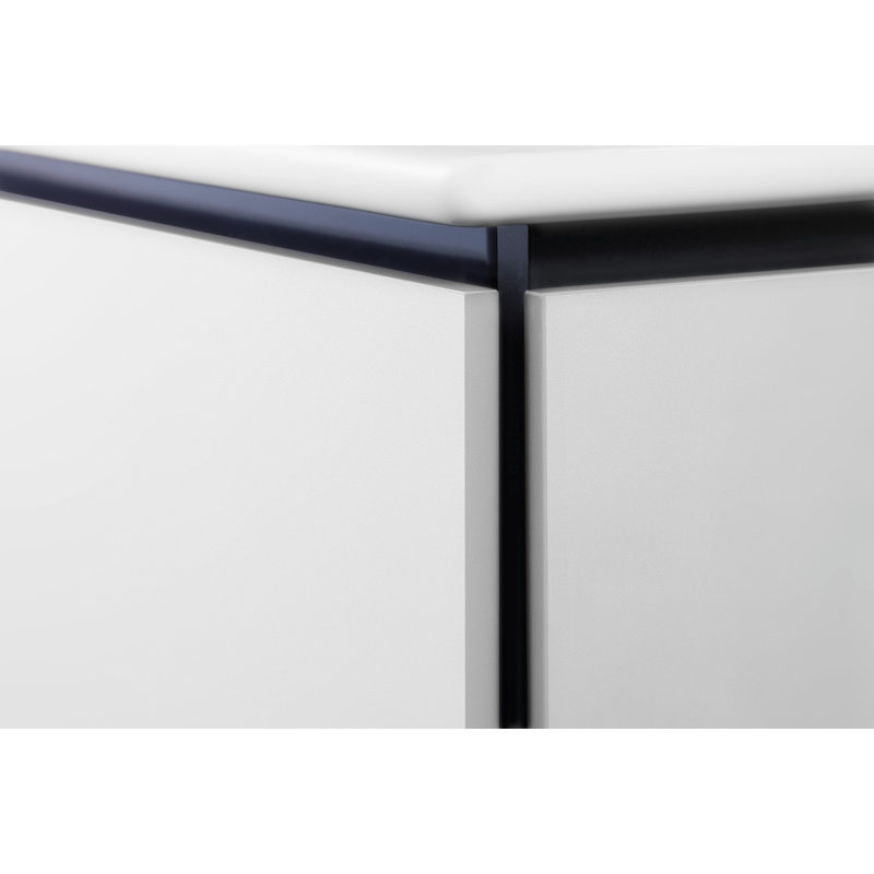 Base de meuble-lavabo simple 40,13 po Duravit, Haute brillance blanche