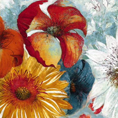 Bright New Floral - Wrapped Canvas Painting