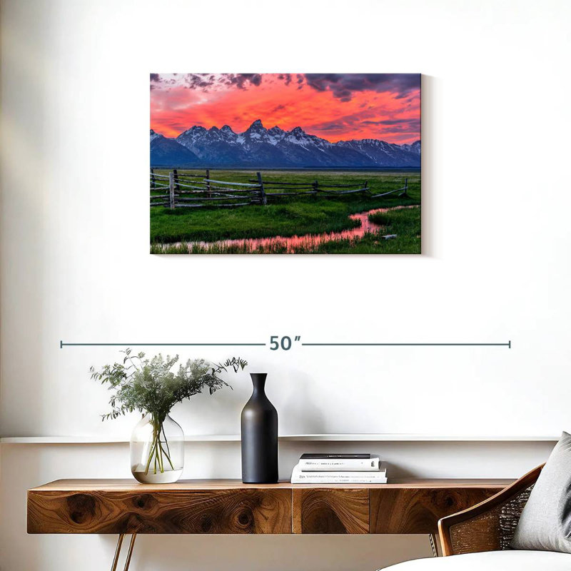 Alvord Grand Teton Sunset, H 20 po x l 30 po
