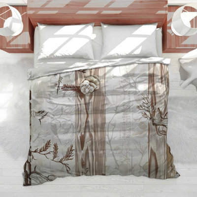Abstract Nature Pattern Cotton Blend Comforter