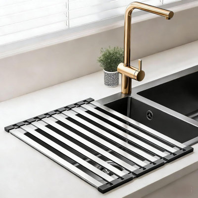 QYY-D01027HJ3-set Adjustable Stainless Steel Drain Tray