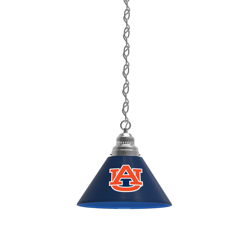 1 - Light Single Pendant, Chrome, Auburn Tigers