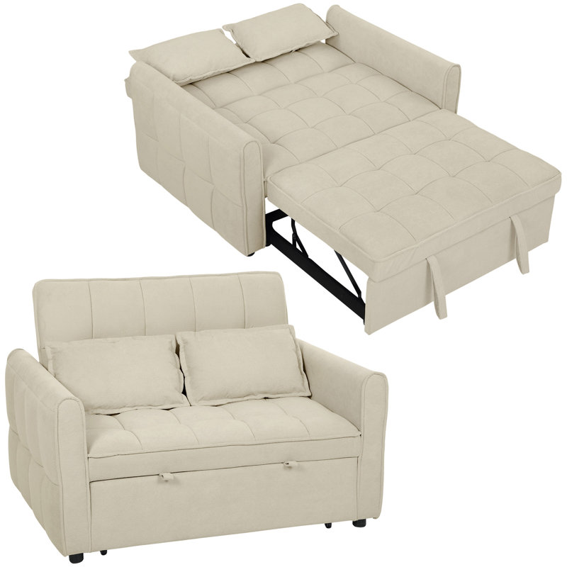 2 Seater Reclining Sofa, Light Brown
