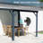 10X12ft Lean To Gazebo, Outdoor Hardtop Wall Mounted Gazebo With Sloping Galvanized Steel Roof, Upgraded Heavy Duty Mounted Shelter With Drainage System For Deck, Porch, Backyard-123312081-123312086