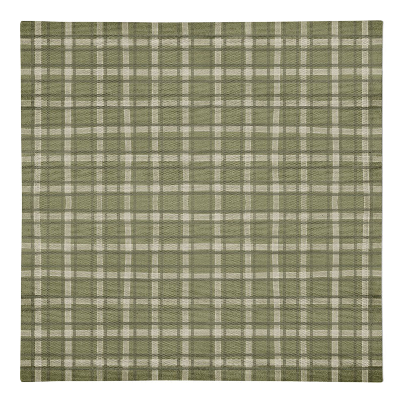 Martita Cotton Plaid Square Napkin, Green