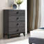 Meuble de chambre à coucher moderne 1 pièce avec commode à tiroirs et 4 tiroirs avec plateau en faux marbre-1238673641