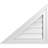 Triangle Left Side Surface Mount Urethane Functional Gable Vent Pitch, Primed-101818470