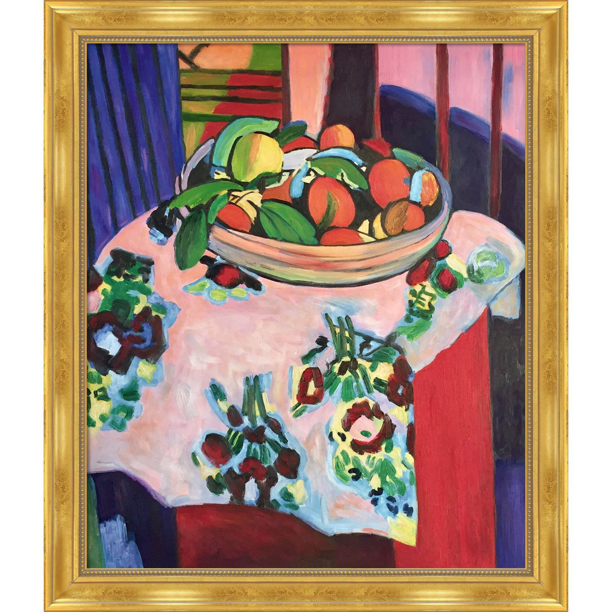 Overstock Art Still Life With Oranges Framed On Canvas by Henri